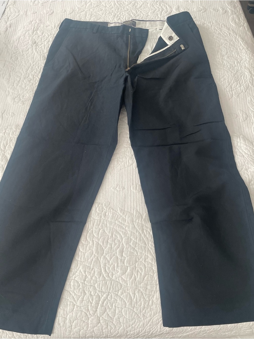 Banana Republic Men's Navy Dress Pants - Straight Leg